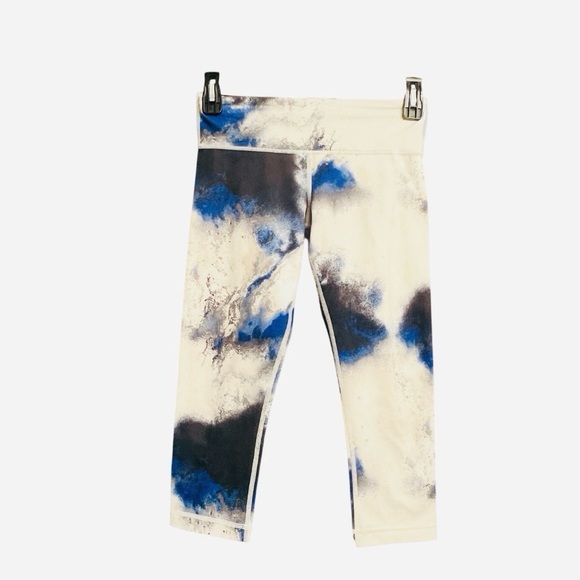Lululemon Wunder Under Cropped Leggings Multi SZ 6 Yoga Gym Tie Dye Workout - Picture 3 of 7